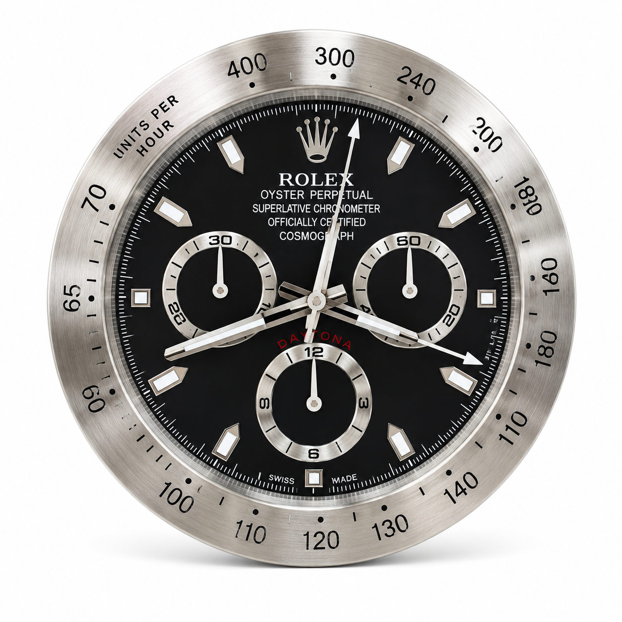 Rolex Daytona wall clock black