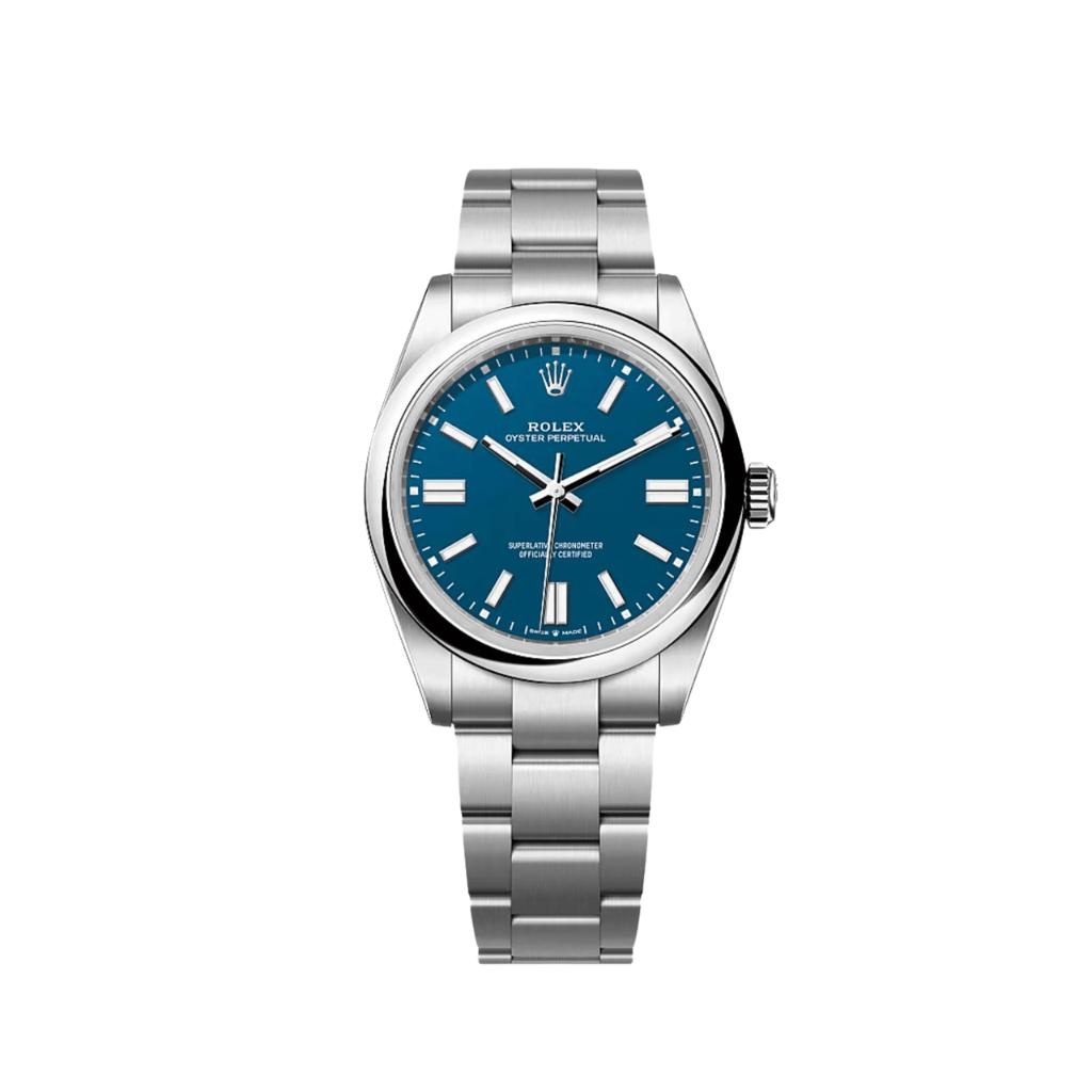 Rolex Oyster Perpetual 41mm Stainless Steel Blue Dial