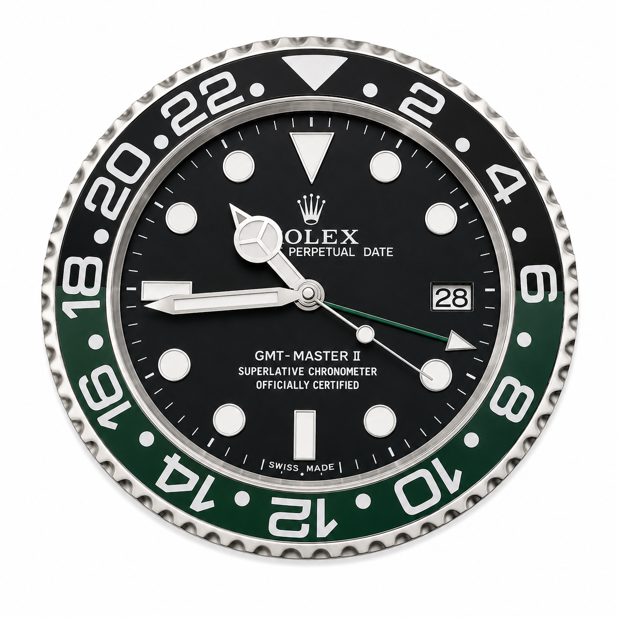 Rolex GMT-Master II Sprite wall clock